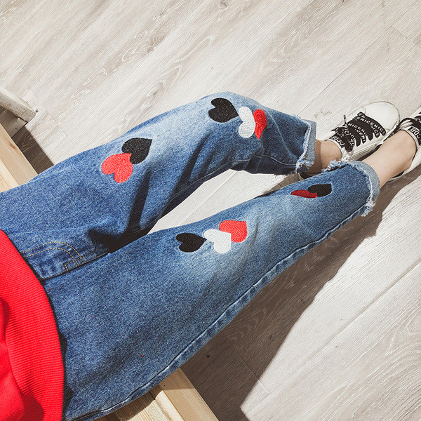 Детски модерни дънки за момиче 