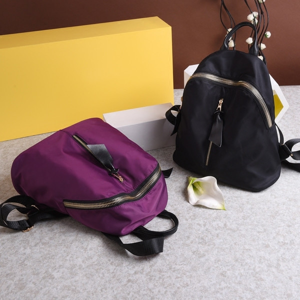 Fém cipzáras női hátizsák két színben