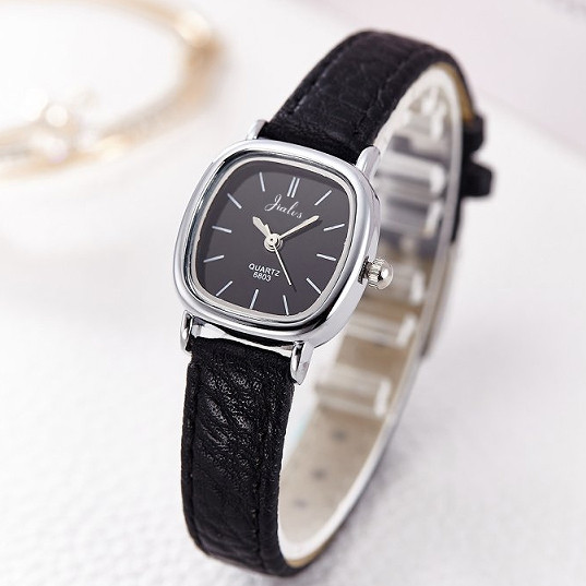 Ceas elegant de dama din piele ecologica cu curea subtire