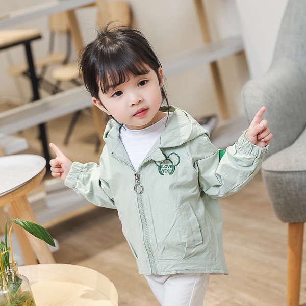 Μοντέρνο μπουφάν για κορίτσια ασύμμετρη με κουκούλα σχέδιο σε διάφορα χρώματα