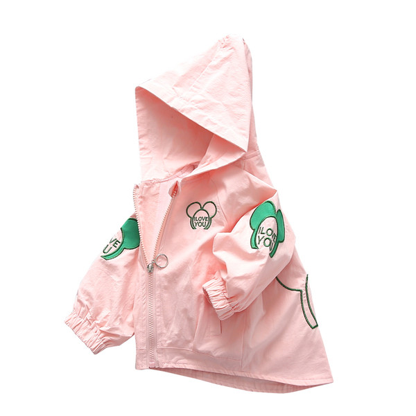 Μοντέρνο μπουφάν για κορίτσια ασύμμετρη με κουκούλα σχέδιο σε διάφορα χρώματα