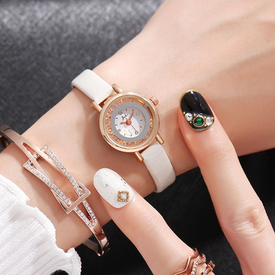 Модерен дамски часовник с тънка каишка в няколко цвята