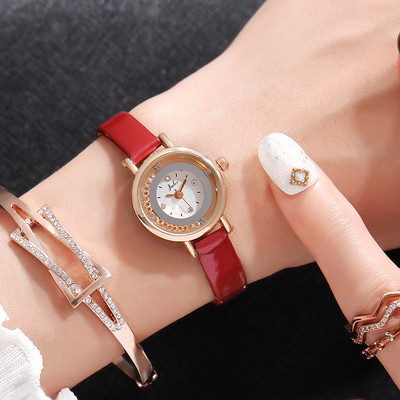 Модерен дамски часовник с тънка каишка в няколко цвята