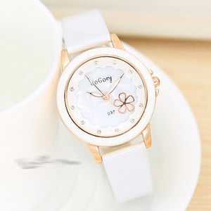 Virágos motívumú női karóra több színben