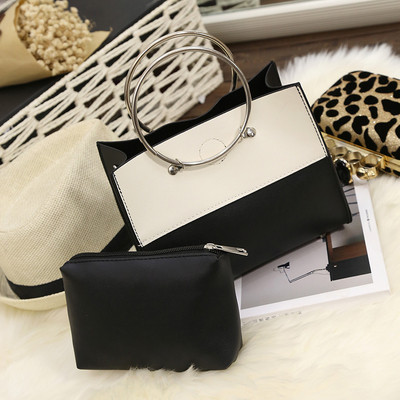 Дамска чанта с къса и дълга дръжка