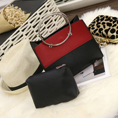 Дамска чанта с къса и дълга дръжка