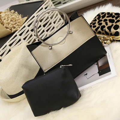 Дамска чанта с къса и дълга дръжка