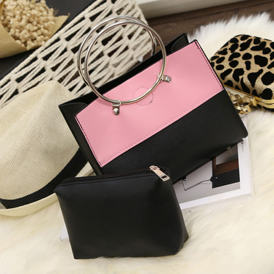 Дамска чанта с къса и дълга дръжка