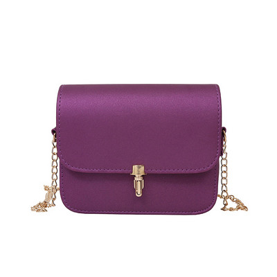 Дамска чанта с метална закопчалка в няколко цвята