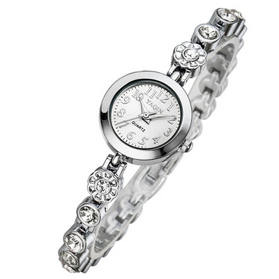 Ceas de dama elegant cu pietre decorative - doua modele