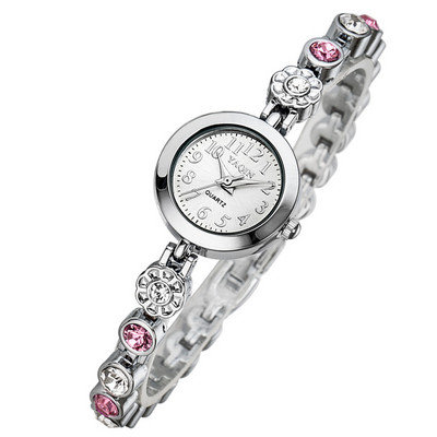 Ceas de dama elegant cu pietre decorative - doua modele