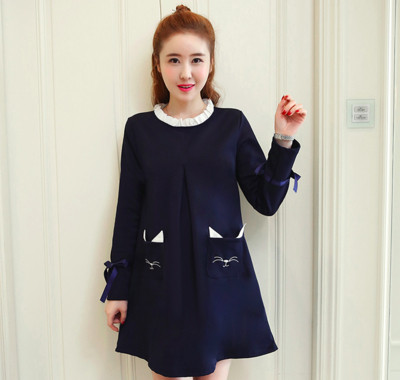 Есенна рокля за бременни жени в три модела