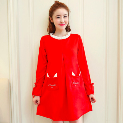 Есенна рокля за бременни жени в три модела