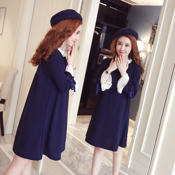 Есенна рокля за бременни жени в три модела