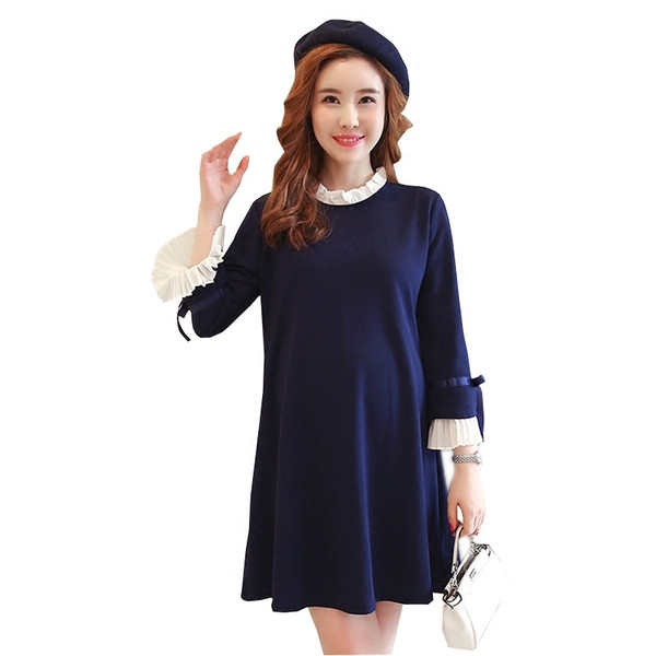 Есенна рокля за бременни жени в три модела