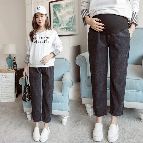 Ежедневен дамски панталон за бременни жени в три цвята