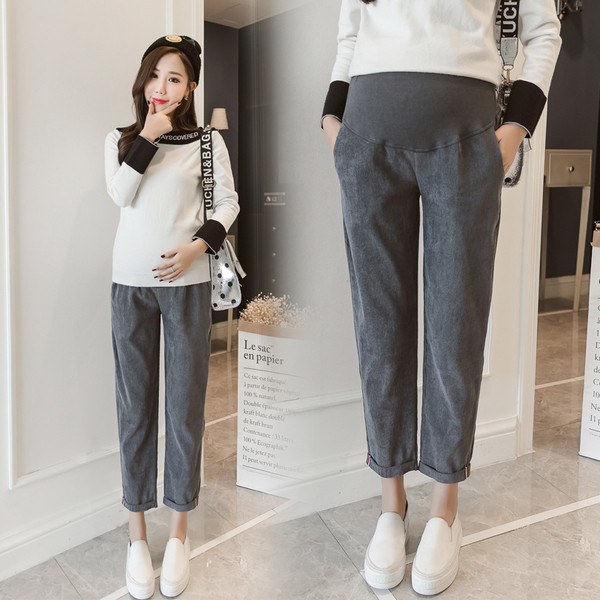 Ежедневен дамски панталон за бременни жени в три цвята