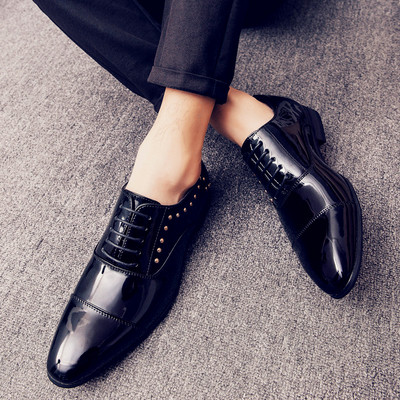 Мъжки официални обувки с груба подметка в няколко модела