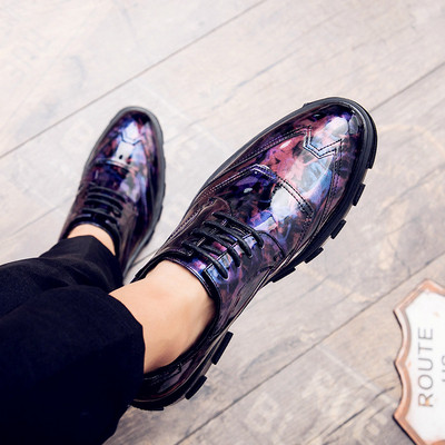 Мъжки официални обувки с груба подметка в няколко модела