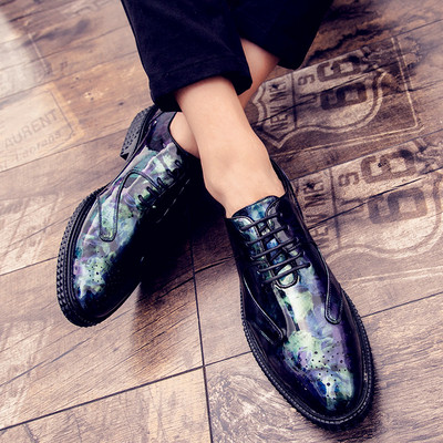 Мъжки официални обувки с груба подметка в няколко модела