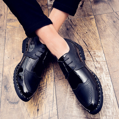 Мъжки официални обувки с груба подметка в няколко модела