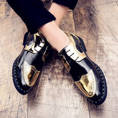 Мъжки официални обувки с груба подметка в няколко модела