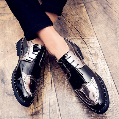 Мъжки официални обувки с груба подметка в няколко модела