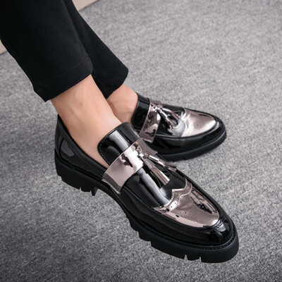 Стилни мъжки мокасини  в два цвята 