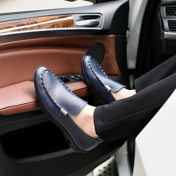 Ежедневни мъжки мокасини от еко кожа в няколко цвята 