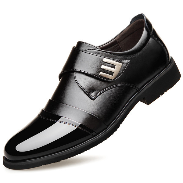 Мъжки официални обувки с лепенки в два цвята