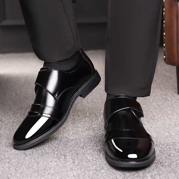 Мъжки официални обувки с лепенки в два цвята