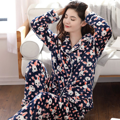 Мека памучна пижама от две части с щампа