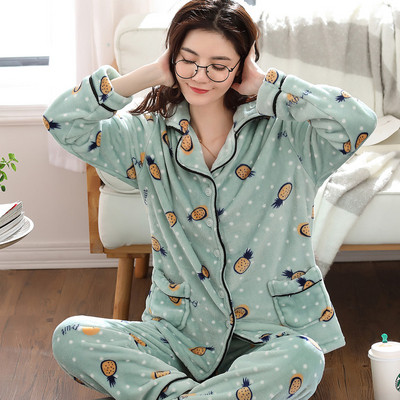 Мека памучна пижама от две части с щампа