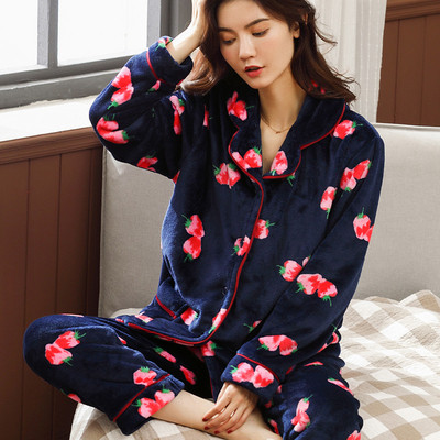 Мека памучна пижама от две части с щампа