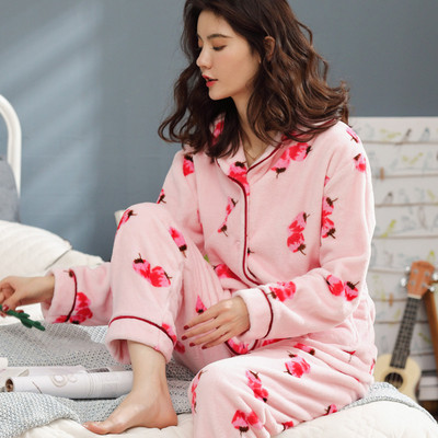 Мека памучна пижама от две части с щампа