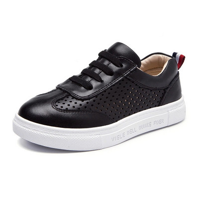 Детски маратонки в бяло и черно подходящи за момичета - два модела