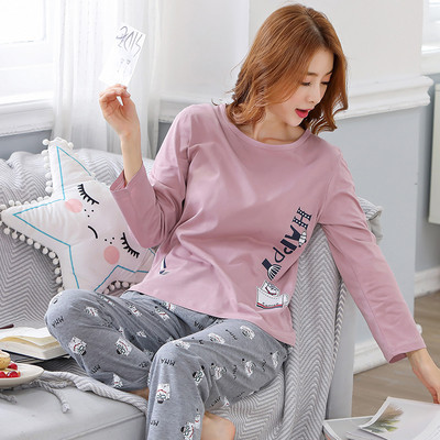 Дамска пижама широк модел от две части