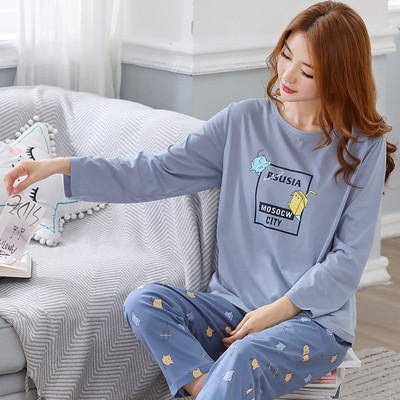 Дамска пижама широк модел от две части