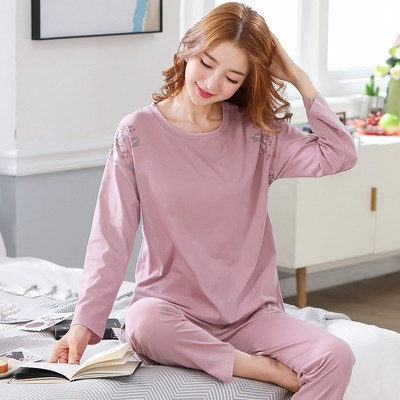 Дамска пижама широк модел от две части