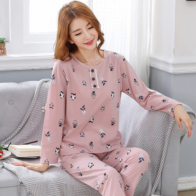 Дамска пижама широк модел от две части