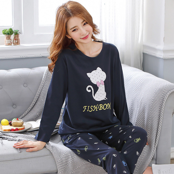 Дамска пижама широк модел от две части