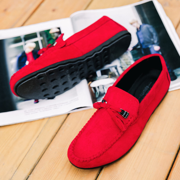 Мъжки велурени мокасини в няколко цвята 