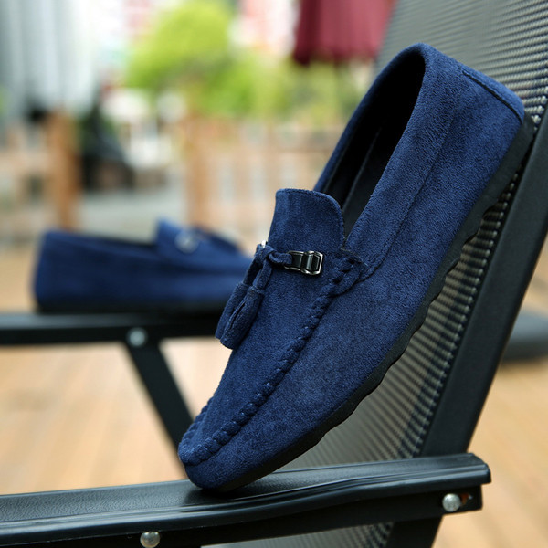 Мъжки велурени мокасини в няколко цвята 