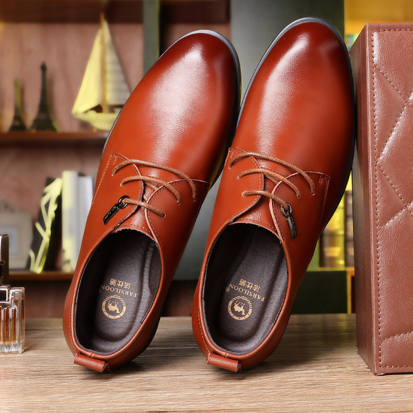 Официални мъжки обувки с връзки в два цвята