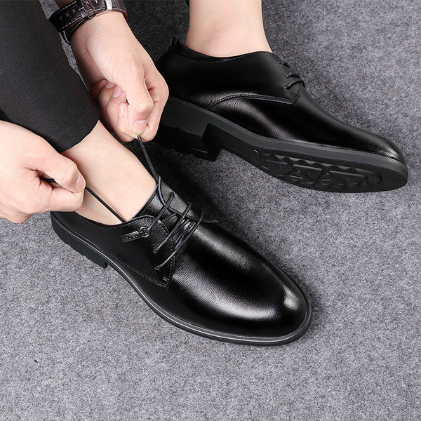 Официални мъжки обувки с връзки в два цвята