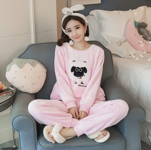 Дамска мека пижама в розов и сив цвят