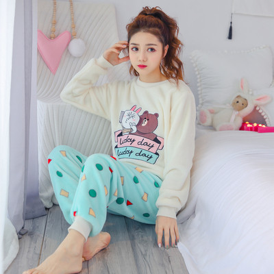 Γυναικείες πιτζάμες από βαμβάκι  με εκτύπωση