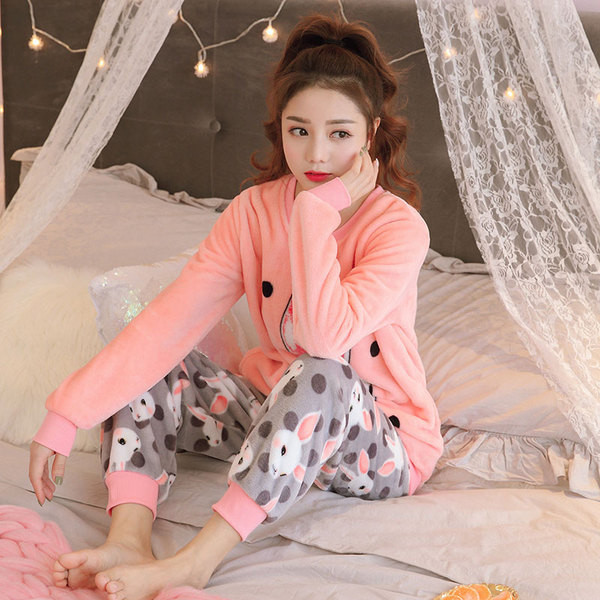 Γυναικείες πιτζάμες από βαμβάκι  με εκτύπωση