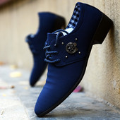 Мъжки официални обувки заострен модел в три цвята