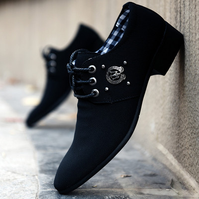 Мъжки официални обувки заострен модел в три цвята